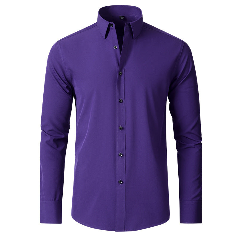 Four-way Stretch Wrinkle-resistant Lightweight Mens Non-iron Shirt