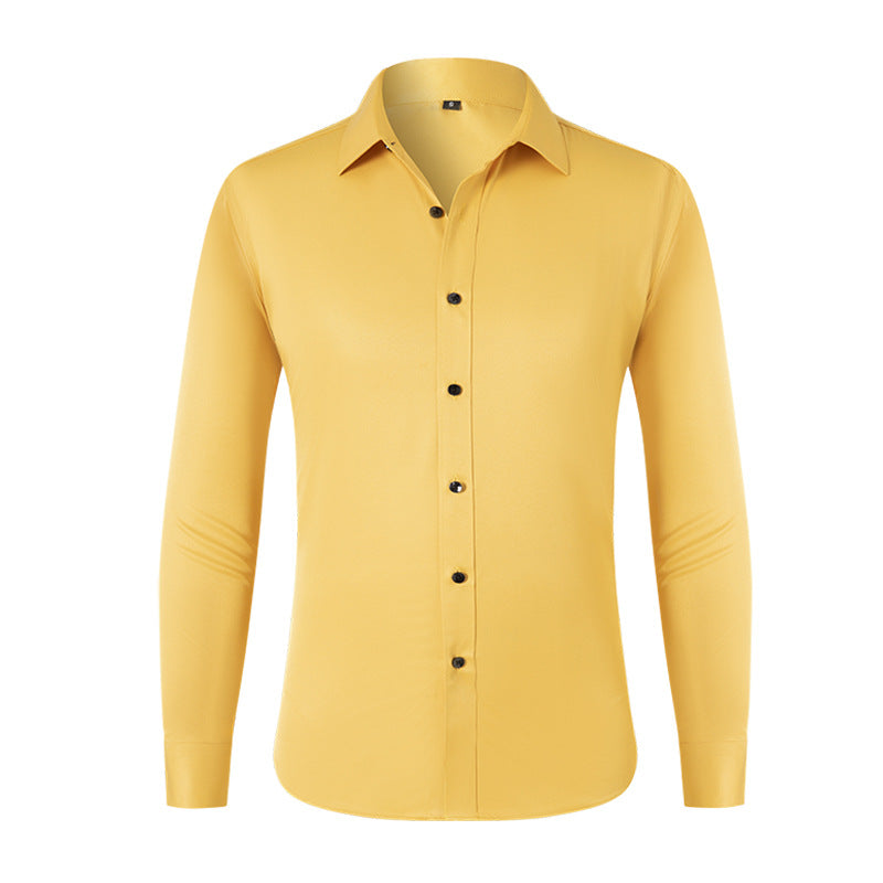 Four-way Stretch Wrinkle-resistant Lightweight Mens Non-iron Shirt