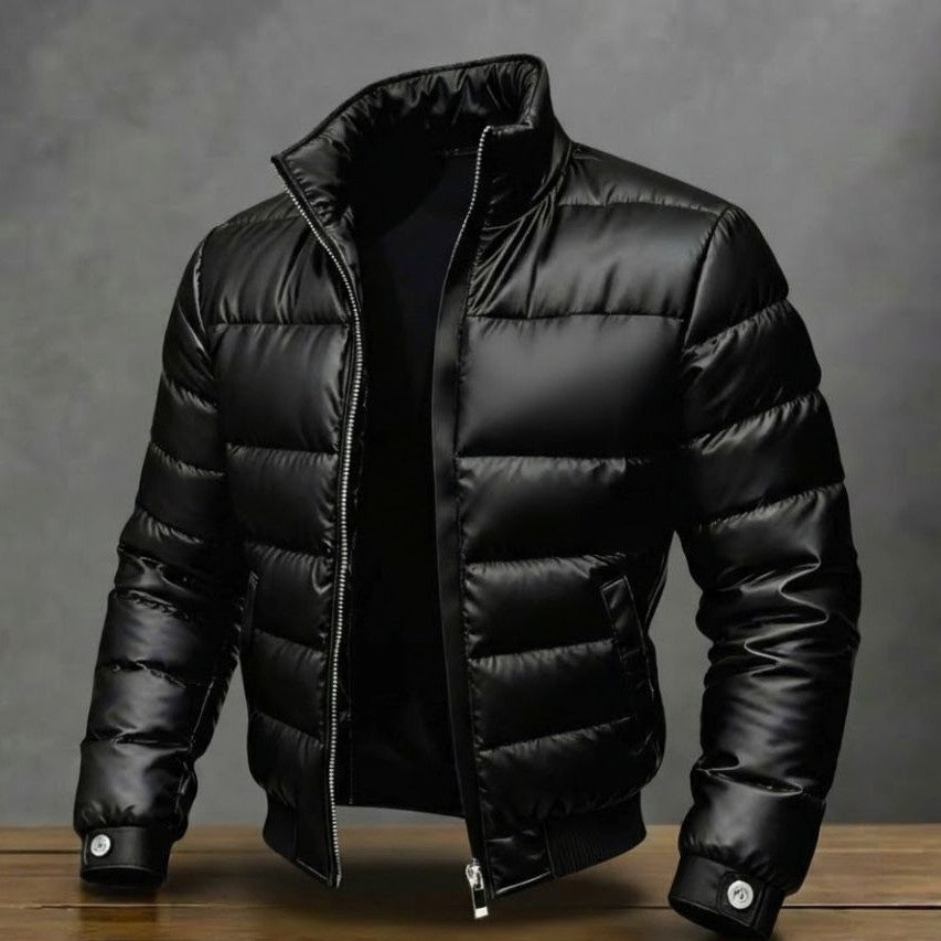 Jacket Black Loose Anti-wrinkle Man