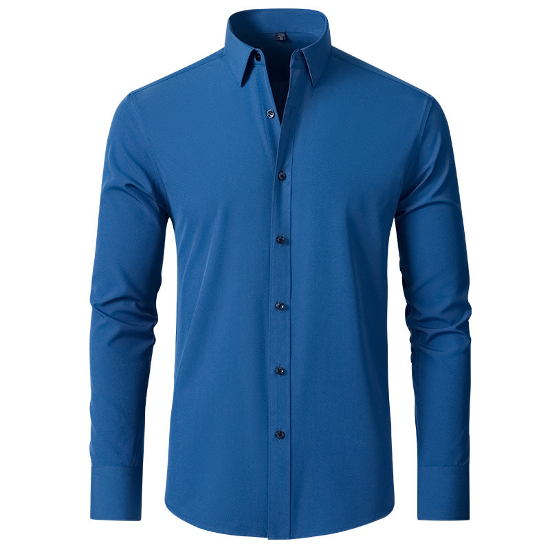 Four-way Stretch Wrinkle-resistant Lightweight Mens Non-iron Shirt