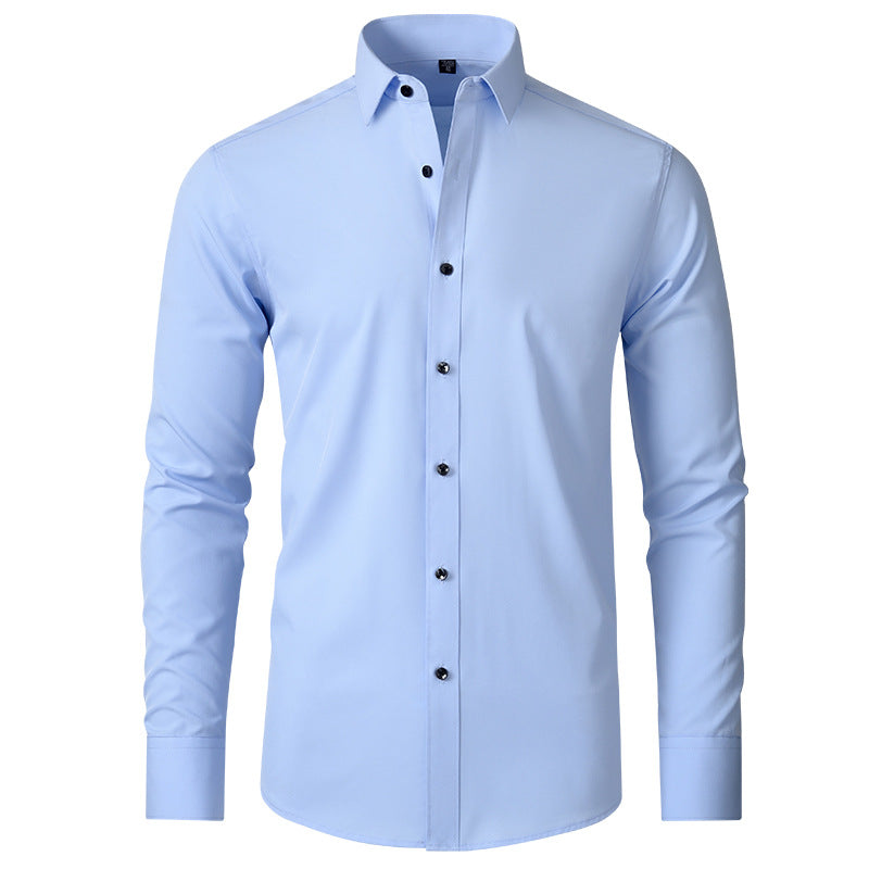 Four-way Stretch Wrinkle-resistant Lightweight Mens Non-iron Shirt
