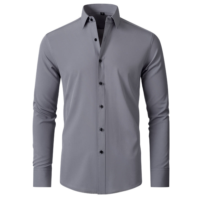 Four-way Stretch Wrinkle-resistant Lightweight Mens Non-iron Shirt